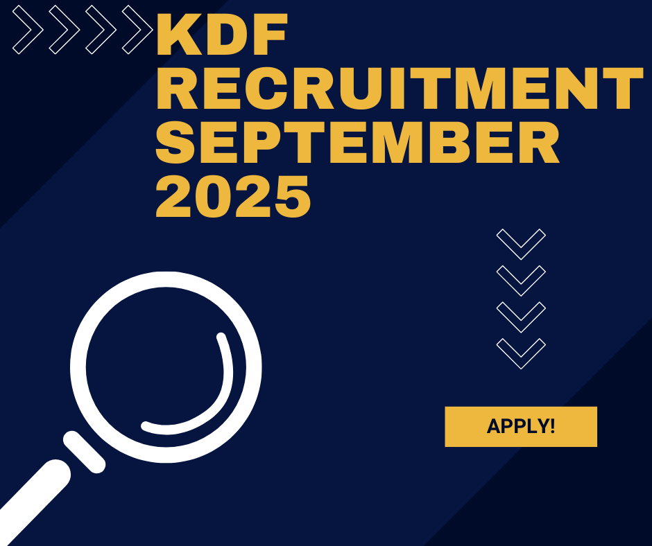 KDF recruitment September 2025